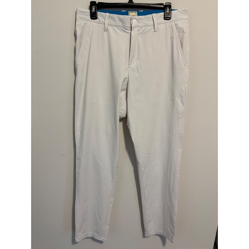 Swet Tailor SWET Chino Mens 32 White Performance Golf Pants Stretch Nylon